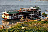 Old Bagan Myanmar. The jetty of the Irrawaddy river.